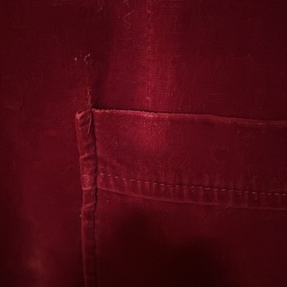 vintage velvet maroon jacket - Picture 3 of 9